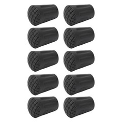 10pcs Walking Pole Rubber Tips Non-Slip Design For Hiking Safety