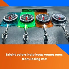 4pcs Multi-Colored Outdoors Magnetic Compass, Kids Hiking Gear Ideal for Boy …