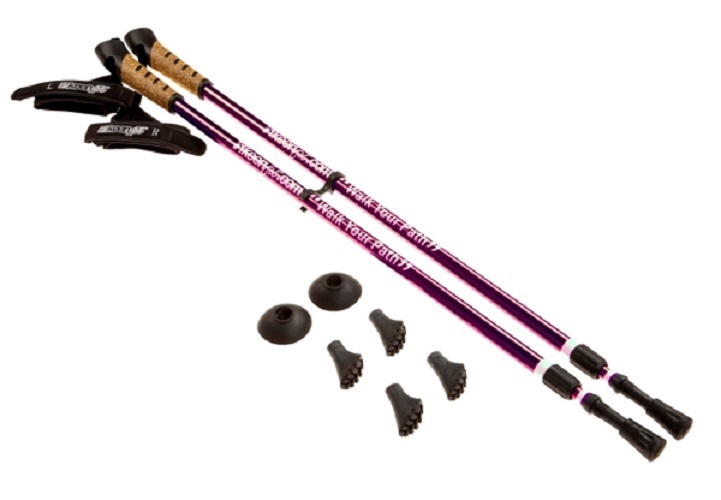 New Keenfit PURPLE 2-Piece Fitness Exercise Assisting Walking Poles