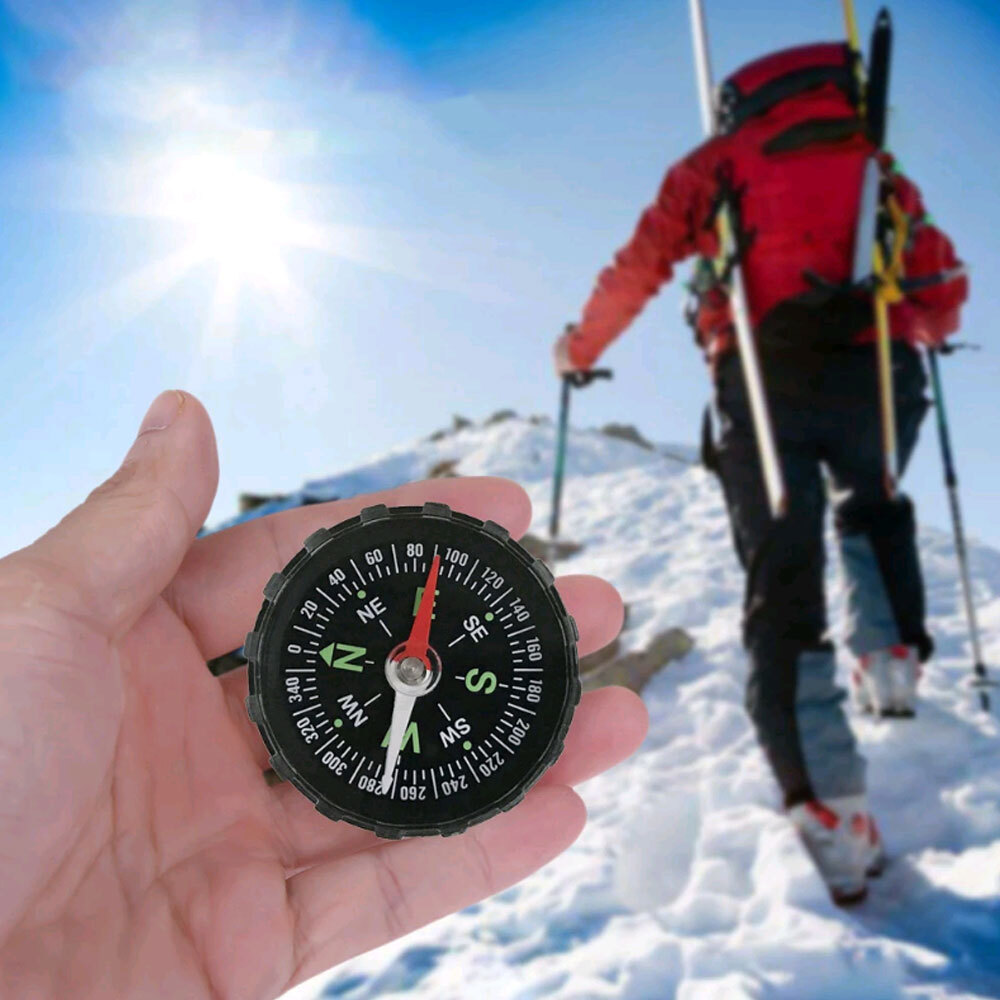 1PC Portable Compass Pockets Outdoor Camping Hiking Guider Survival Navigation,