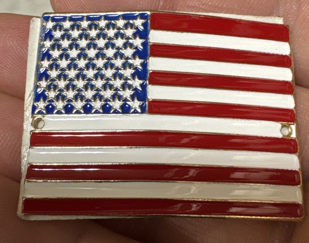 American flag US United States Hiking Staff Stick Medallion NEW