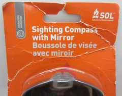 SOL 0140-0030 Sighting Compass with Mirror Adventure Ready Hiking Survival Gear