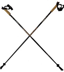 LEKI Nordic Walking Platinium Carbon Series Fixed Length Walking Poles 115cm Bro