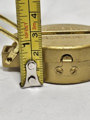 Vintage Fox Engineer Metal Directional Compass Precise Navigation Tool Gold Tone