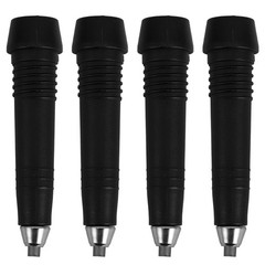 4 PCS Walking Stick Tip Black Tungsten Steel Replacement Trekking Pole