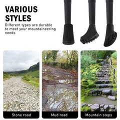 10 Pack Nordic Walking Pads for Hiking Poles, Walking Rubber Pad, Rubber…