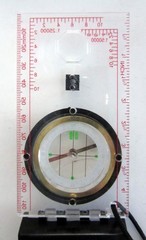 Vintage Eddie Bauer Survival Compass,, with magnifier & mirror