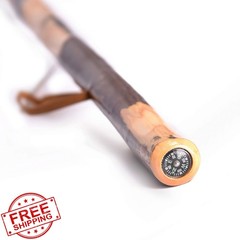 FOREST PILOT wood hiking stick bark grip