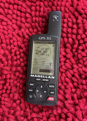 Magellan GPS 315 Handheld GPS Portable Receiver with Manual & Accessories