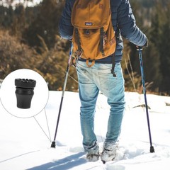 Trekking Pole Protector 2Pack Rubber Anti Slip for Hiking 1.9X1.5X1.5in