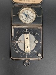 Antique 1926 Timekumpas Pocket Sundial Compass James Doran Solid Silver Tested