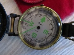 Vtg. TAYLOR Lensatic Engineer’s Compass Working w/Original Cloth Bag