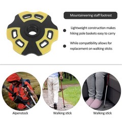 2Pcs Trekking Pole Basket Attachment Mud and Snow Baskets for Outdoor Hiking Use
