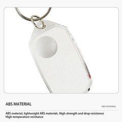 Glow-in-the-Dark Zipper Pull Compass & Thermometer Camping Survival Hanger Ring