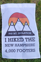 NH48 Finisher Flag. Personalized with the last mountain you hiked!