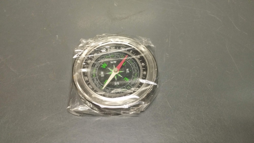 Vintage new large 7cm 2.7″ inch stainless steel body directional compass