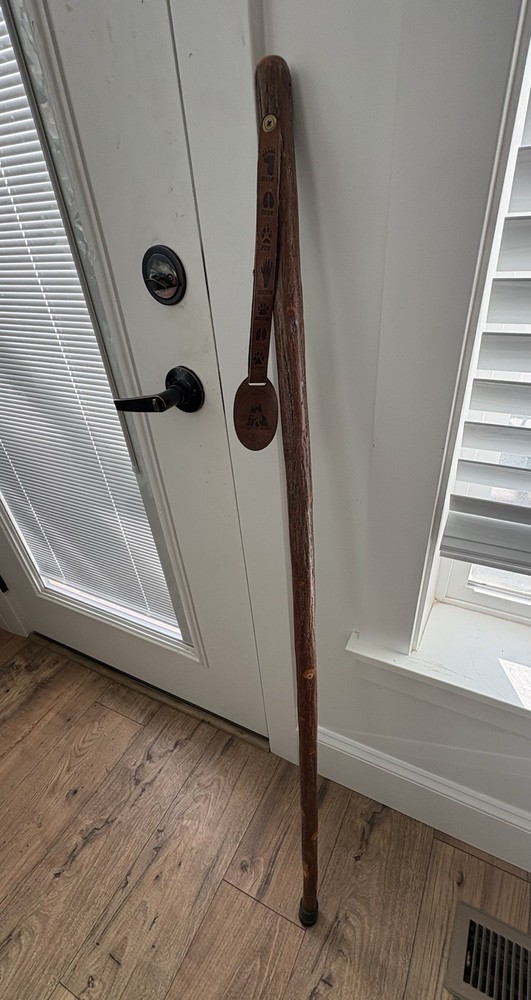 50 inch Whistle Creek Wooden Hiking Stick ~ Wood Walking Cane