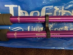 Fit Life Trekking Poles Telescopic Anti-Shock Walking Sticks NIB w/accessories