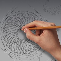 LED Display Fan 360?? Rotation Fan Ideal For Work Desk Clear Battery Indicator