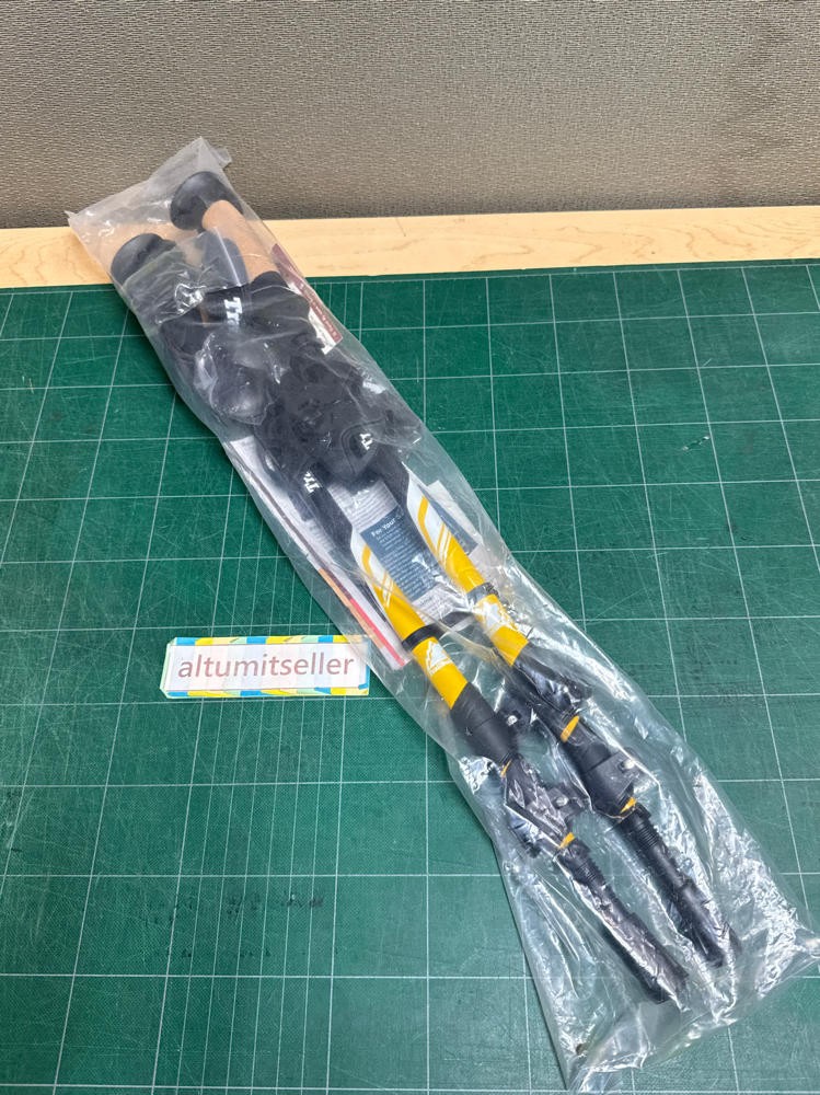 TrailBuddy Adjustable Hiking Poles for Snowshoe & Backpacking – Bumblebee Yellow