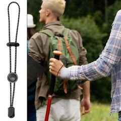 5pcs Backpack Hiking Stick Holders, Reflective Trekking Walking Pole Holder,