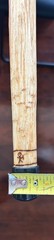 Diamond Willow Wood Hiking Stick – 52″ – Compass top, paracord grip/lanyard