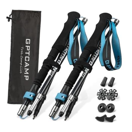GPTCAMP Walking Sticks Collapsible Hiking Poles,Lightweight Trekking Poles