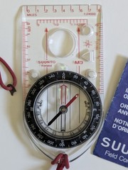 Suunto M-3 Field Compass & Instructions Booklet Clear Plastic Maps Tool Hiking