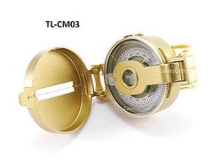 Metal Case Lensatic Compass for Broadband and Satellite, CablesOnline TL-CM03