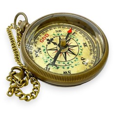 Bible Verse Brass Compass – “Trust in The Lord with All Your Heart” (Proverbs…