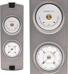 Handheld Clinometer Compass w Case Combo – Satellite Inclinometer Surveying Tool