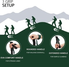 Collapsible Trekking Poles for Hiking Walking Sticks 2-Pack Lightweight