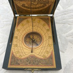 RARE Vintage Antique Solar Calendar Compass : Sundial -Villacor