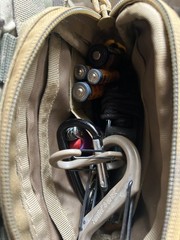 CR123+AA+AAA Battery Holder Clip Organizer EDC Gear Compact