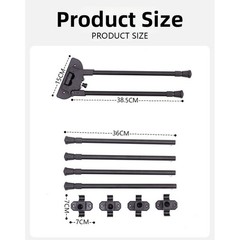 Adjustable Foldable Aluminum Table Legs Outdoor Camping For IGT Tubes 14mm 16mm