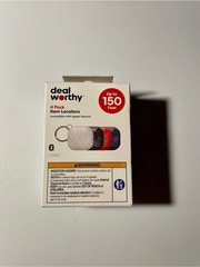 NWT Dealworthy 4 Pack Bluetooth Item Locators Trackers Apple Find My Compatible