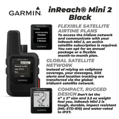 Garmin inReach Mini 2 Satellite Communicator Black with Power Pack Bundle
