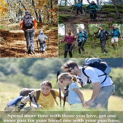 Monfasye Trekking Poles Tips, Rubber Hiking Sticks End Caps Large, 6 Pieces
