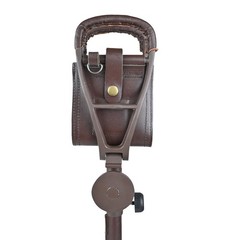 Outdoor Shooting Stick Spectator Adjustable Leather Walking Stick Fishing Stool