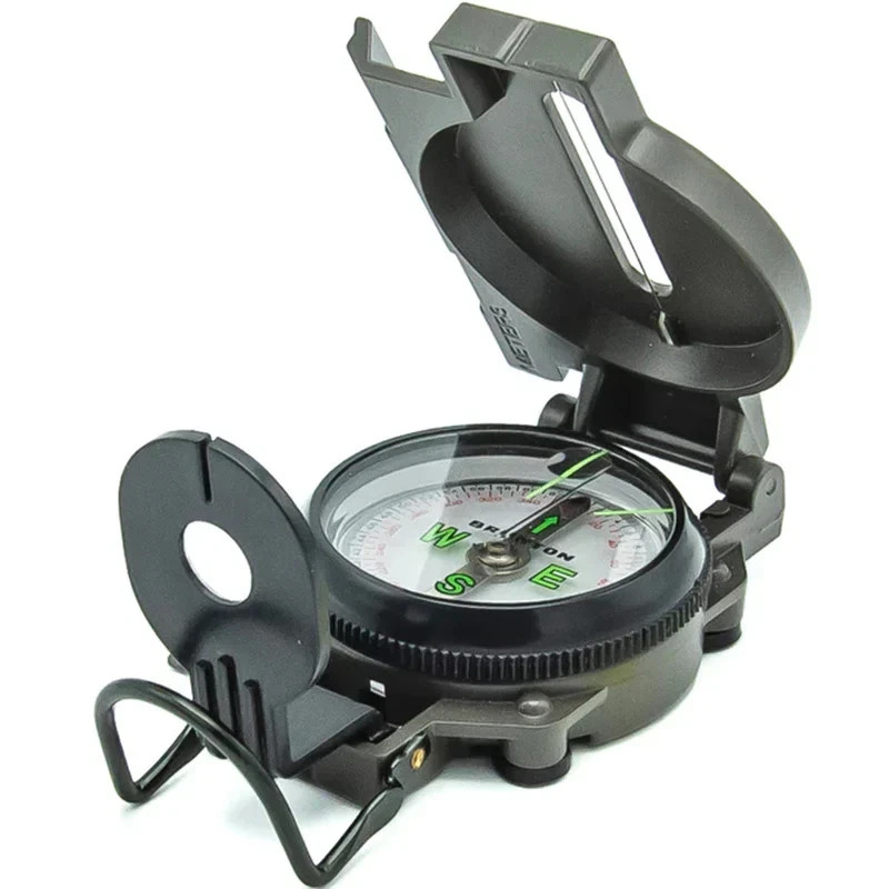 Military Style Sighting Compass Hiking And Camping Navigation