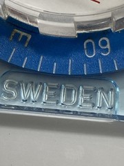 Vtg Silva Sweden Blue Tint Plastic Starter Compass Turnable Housing Handheld