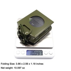 DETUCK Military Compass Metal Lensatic with Inclinometer, Night…