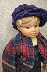 Artist doll porcelain doll doll 40 cm collector Vintage