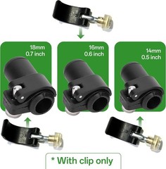 Ultralight Pole clamp with nut Screws & Installation Tool for Trekking Black