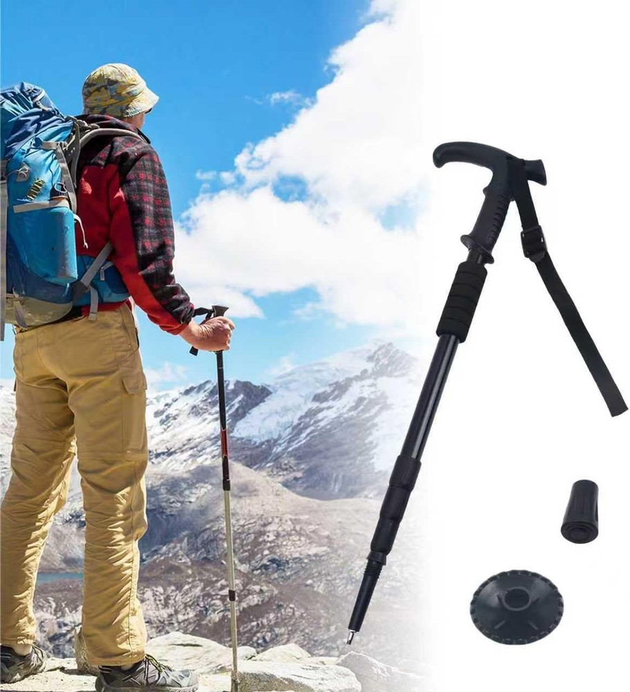 Aluminum Alloy Retractable Trekking Pole for Hiking – 1 Pair