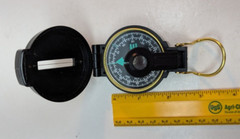Vintage Precise Pathfinder Engineer Lensatic Compass Taiwan 2 Inch Black