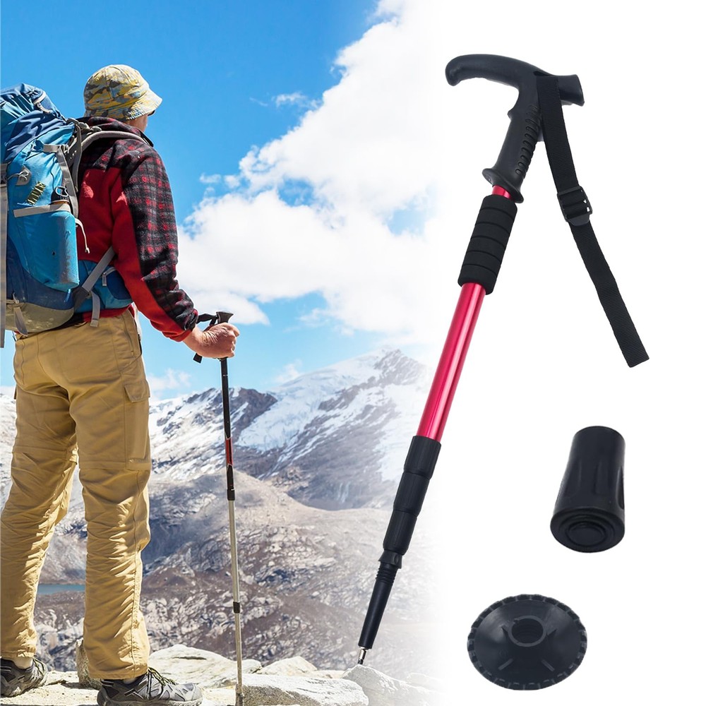 Collapsible Trekking Poles Aluminum Alloy Walking Stick Portable Hiking Pole …