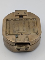 Stanley London Brass Prismatic Compass Clinometer Sine Table Survey