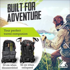 TrailBuddy 1A Anti Shock Sticks Adjustable Trekking Poles
