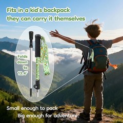 2-Pack 7075 Aluminum Ultralight Folding Trekking Poles, Professional Walking